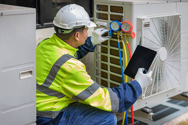 Professional Hvac technician working in Sloan, NV